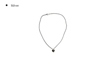 Snell Heart Silver High Teen Necklace